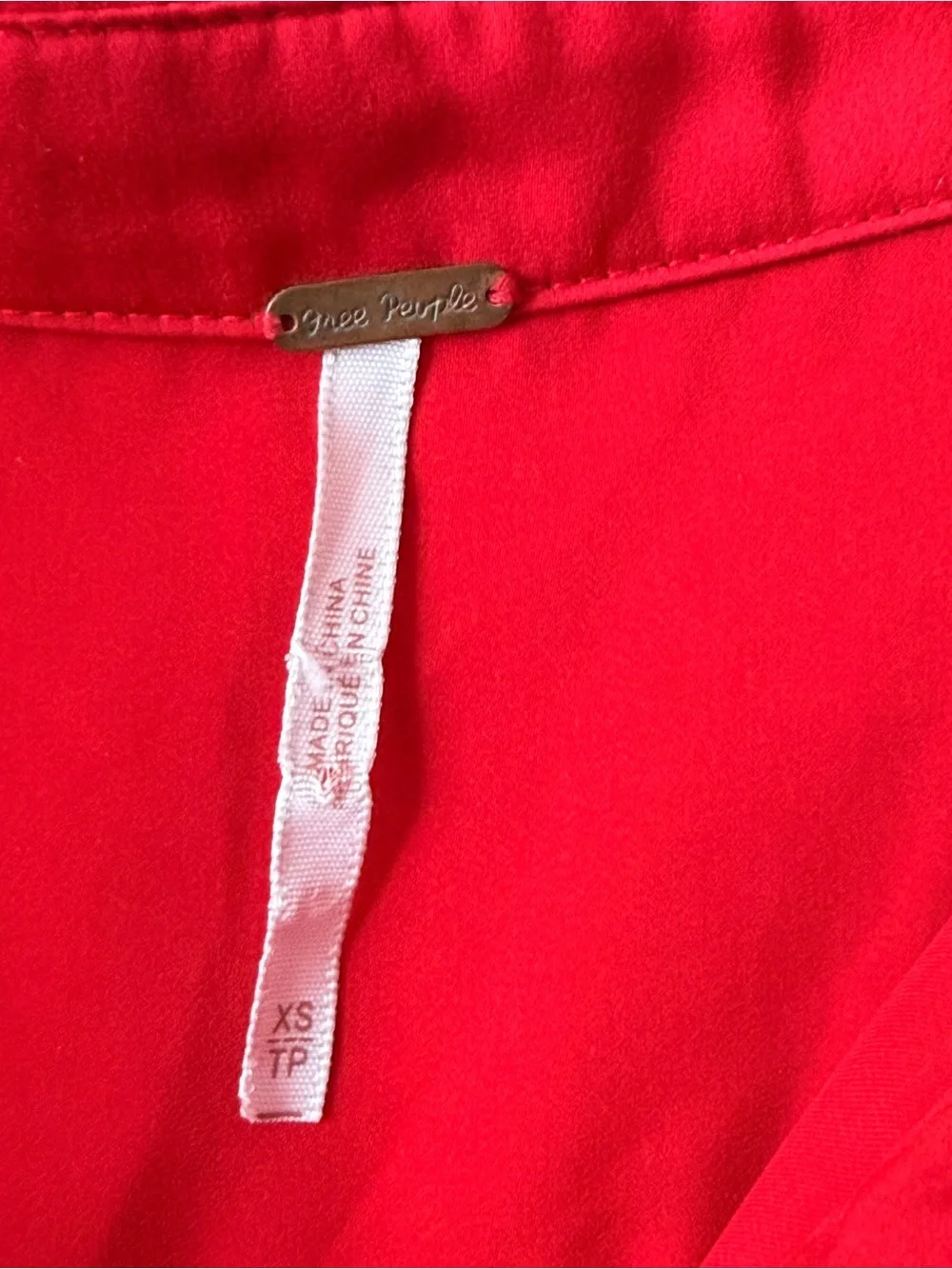 Free People lightweight red